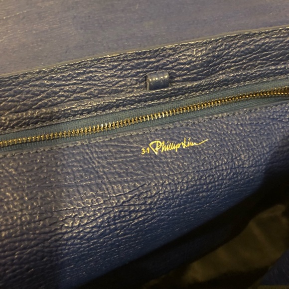 3.1 PHILLIP LIM Medium Pashli Satchel Cobalt Blue - Picture 5 of 8